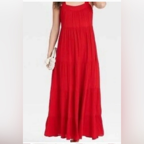 Knox Rose, red maxi dress NWT - Picture 4 of 5